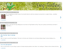 Tablet Screenshot of frogfeathers.blogspot.com