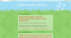 Desktop Screenshot of experimenteeducar.blogspot.com