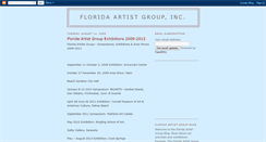 Desktop Screenshot of floridaartistgroup.blogspot.com