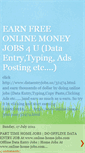 Mobile Screenshot of earnfreeonlinejobs4u.blogspot.com