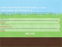Tablet Screenshot of earnfreeonlinejobs4u.blogspot.com