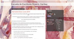 Desktop Screenshot of escueladeescritoresricardogaribay.blogspot.com