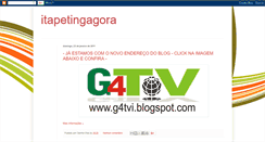 Desktop Screenshot of itapetingagora.blogspot.com