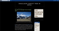 Desktop Screenshot of dhaulagiricircuit.blogspot.com