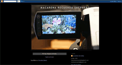 Desktop Screenshot of macarenarecuerda.blogspot.com