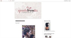 Desktop Screenshot of greetzfromtiz.blogspot.com