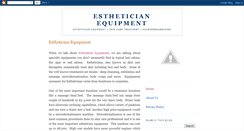 Desktop Screenshot of estheticianequipment.blogspot.com