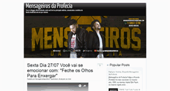 Desktop Screenshot of mensageirosdaprofecia.blogspot.com