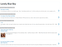 Tablet Screenshot of lonelyblueboy.blogspot.com