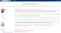 Desktop Screenshot of andrewschwantes.blogspot.com