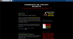 Desktop Screenshot of hockeysecretscomments.blogspot.com
