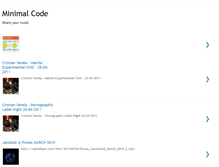 Tablet Screenshot of mnmlcode.blogspot.com