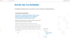 Desktop Screenshot of curiosidades-galeriacores.blogspot.com