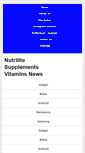 Mobile Screenshot of nutrilitesupplements-vitamins.blogspot.com
