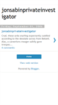 Mobile Screenshot of jonsabinprivateinvestigator.blogspot.com
