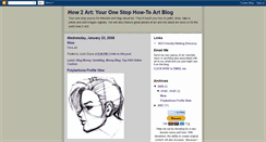 Desktop Screenshot of how2art.blogspot.com