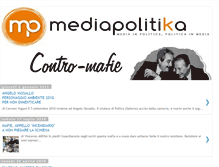 Tablet Screenshot of mediapolitikacontromafie.blogspot.com