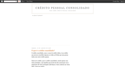 Desktop Screenshot of credito-pessoal-consolidado.blogspot.com