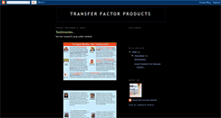 Desktop Screenshot of 4lifetransferfactorproducts.blogspot.com