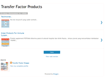 Tablet Screenshot of 4lifetransferfactorproducts.blogspot.com