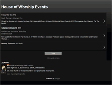 Tablet Screenshot of houseofworshipevents.blogspot.com