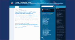 Desktop Screenshot of online-canliradyodinle.blogspot.com