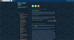 Desktop Screenshot of entryleveljane.blogspot.com