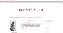 Desktop Screenshot of definatelydebi.blogspot.com