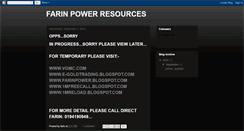 Desktop Screenshot of farinpowerresources.blogspot.com