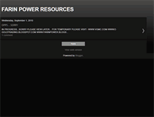 Tablet Screenshot of farinpowerresources.blogspot.com