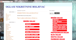 Desktop Screenshot of nekretnineboljevac.blogspot.com