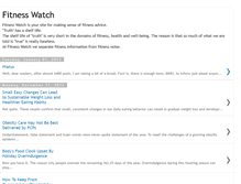 Tablet Screenshot of fitnesswatch.blogspot.com