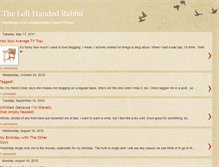 Tablet Screenshot of lefthandedrabbit.blogspot.com