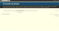 Desktop Screenshot of elmundodepintura.blogspot.com