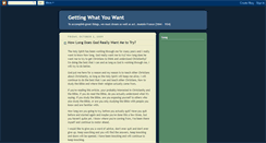 Desktop Screenshot of gettingwhatyouwant2.blogspot.com