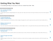 Tablet Screenshot of gettingwhatyouwant2.blogspot.com
