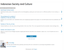 Tablet Screenshot of indonesiansocietyandculture.blogspot.com