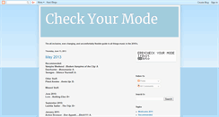 Desktop Screenshot of checkyourmode.blogspot.com