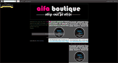 Desktop Screenshot of aifaboutique-sold.blogspot.com