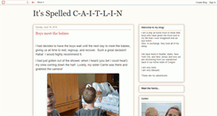 Desktop Screenshot of itsspelledcaitlin.blogspot.com