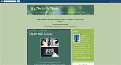 Desktop Screenshot of itsthelittlethinks.blogspot.com