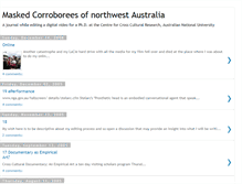 Tablet Screenshot of maskcorroboree.blogspot.com