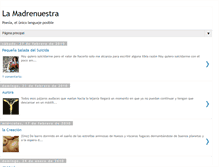 Tablet Screenshot of lamadrenuestra.blogspot.com