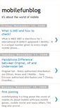 Mobile Screenshot of mobilefunblog.blogspot.com