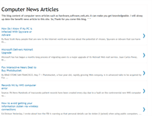 Tablet Screenshot of computer-news-article.blogspot.com