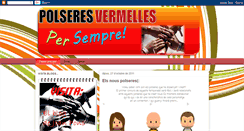 Desktop Screenshot of polseresvermellespersempre.blogspot.com