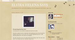Desktop Screenshot of elvirahelena.blogspot.com