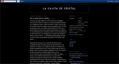 Desktop Screenshot of lacajitadecristal.blogspot.com
