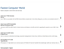 Tablet Screenshot of fastestcomputerworld.blogspot.com