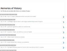Tablet Screenshot of memoriesofhistory.blogspot.com